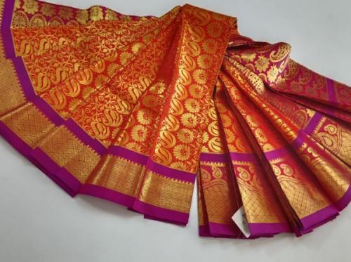 THIRUBHUVANAM HF ZARI SILK SAREE WITH BLOUSE